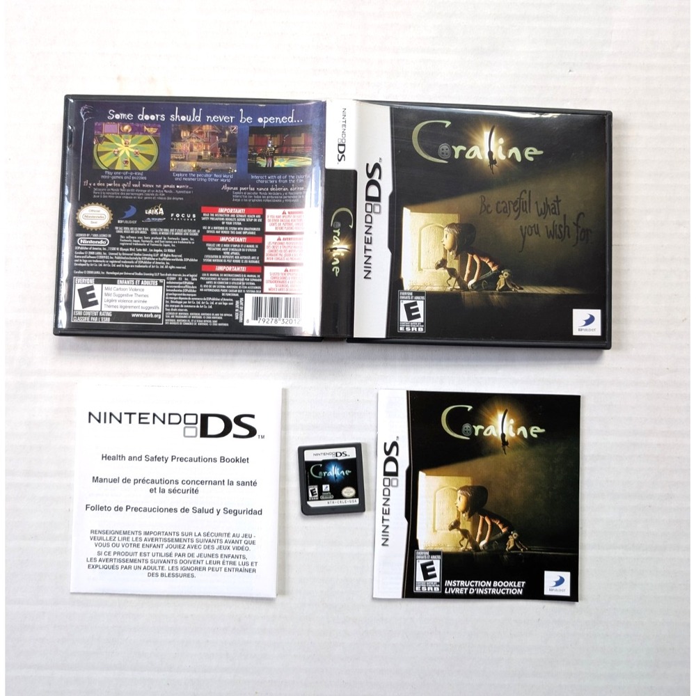 Coraline Nintendo DS Complete in Box CIB Tested Working Authentic RARE